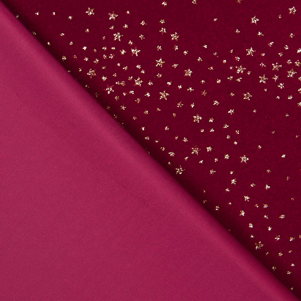 Veludo Spandex Brilho Garnet - Ribes y Casals