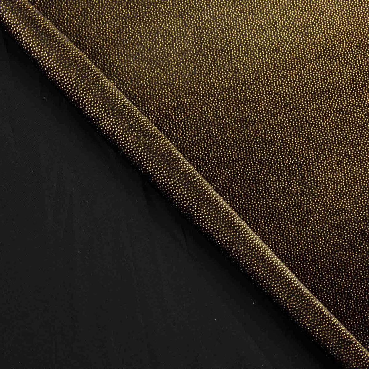 Veludo Lycra Fantasy Gold Preto - Ribes y Casals