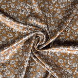 Terciopelo Lycra Floral Ocre - Ribes y Casals
