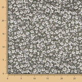 Terciopelo Lycra Floral Kaki - Ribes y Casals