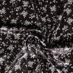 Terciopelo Lycra Floral Negro - Ribes y Casals