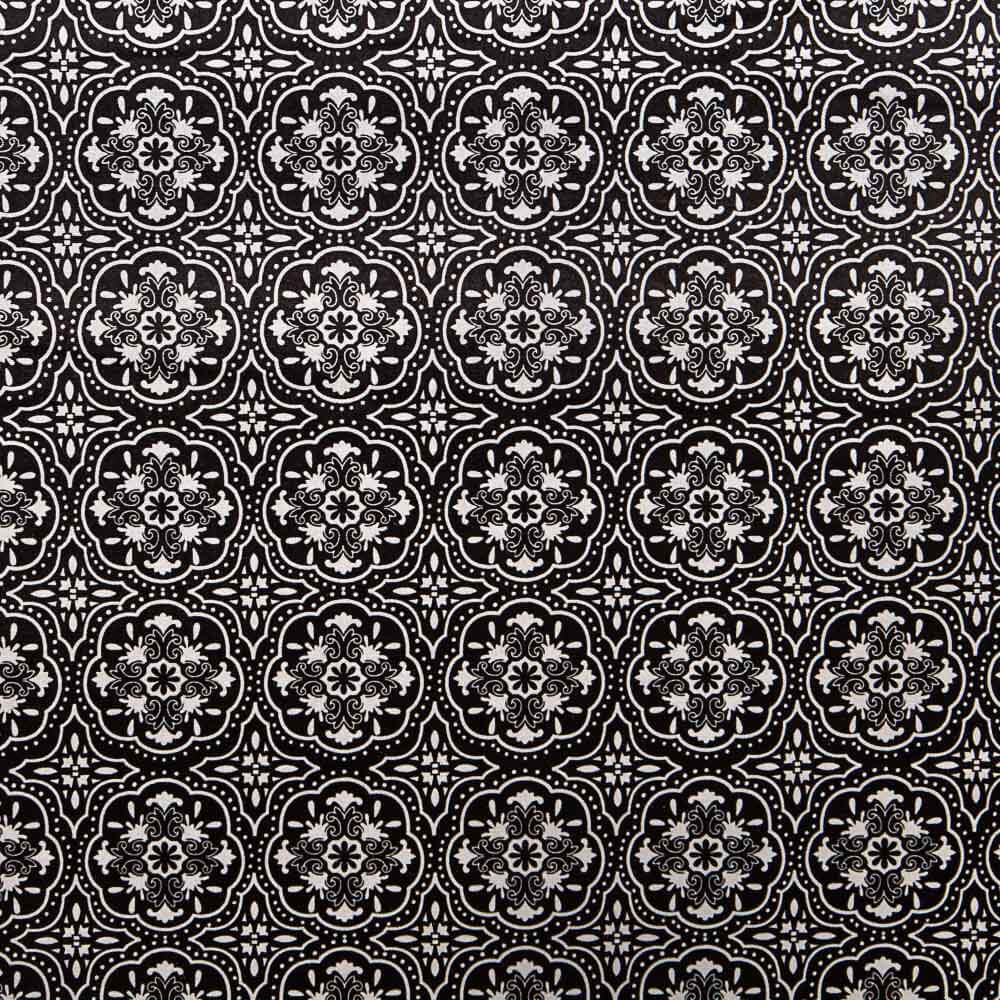 Terciopelo Lycra Geo Negro - Ribes y Casals