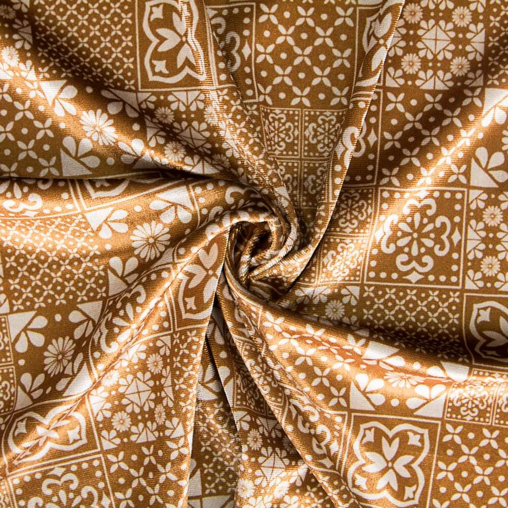 Retal Terciopelo Lycra Mosaico Albero 100x140 cm - Ribes y Casals