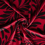 Terciopelo Lycra Pétalos Grana - Ribes y Casals