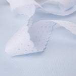 Tira de batista branco e azul 3cm - Ribes y Casals