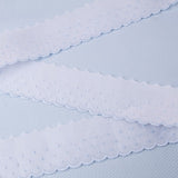 Tira de batista branco e azul 3cm - Ribes y Casals