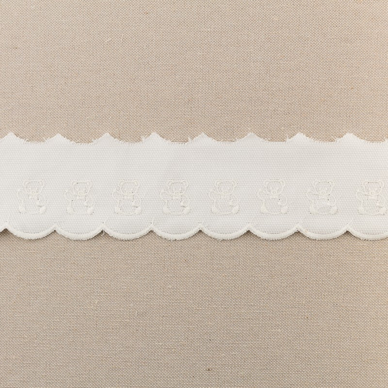 Tira de piquê bege 6,5cm - Ribes y Casals