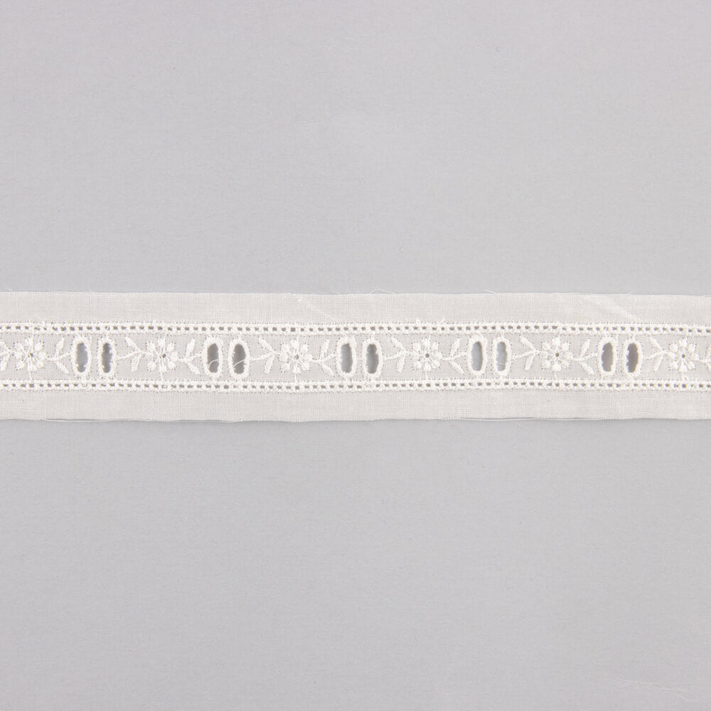 Tira de batista bege 2,5cm - Ribes y Casals
