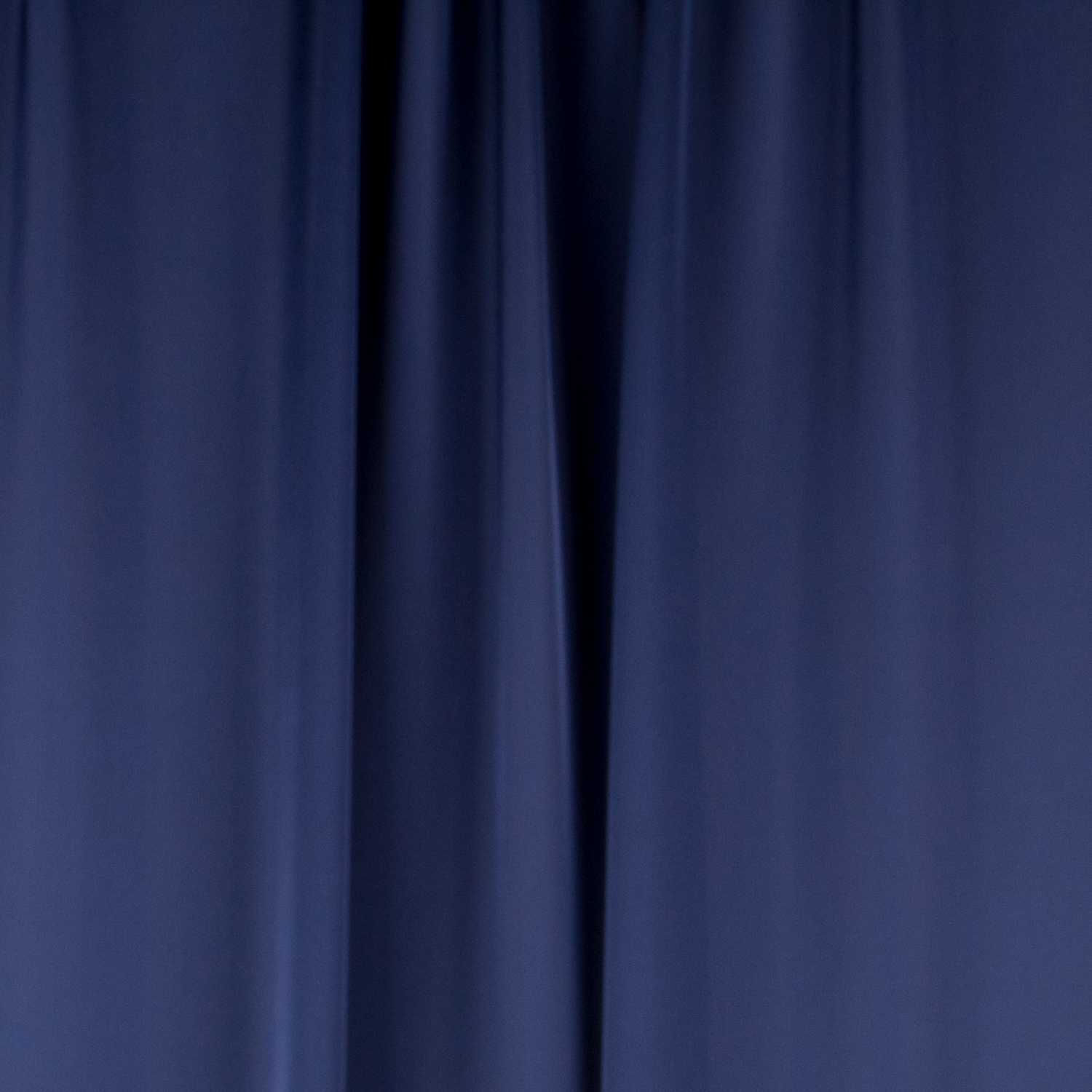 Tecido Cetim de Poliéster Azul Marinho - Ribes y Casals
