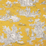 Lona Toile De Jouy Fundo Amarelo - Ribes y Casals
