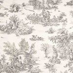 Lona Toile De Jouy Fundo Branco - Ribes y Casals