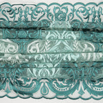 Tule Bordado Degradê Verde - Ribes y Casals