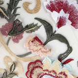 Tule Bordado Manila Vermelho Preto - Ribes y Casals