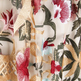 Tule Bordado Manila Vermelho Preto - Ribes y Casals