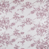 Tule Bordado Flores Malva - Ribes y Casals