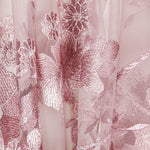 Tule Bordado Flores Malva - Ribes y Casals