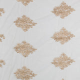 Tul Bordado Rebrodé Beige - Ribes y Casals
