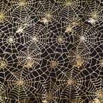 Tule Halloween Telaranha Ouro - Ribes y Casals