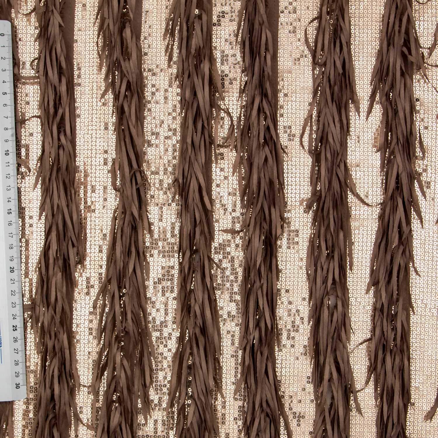 Tule Lantejoula Fleco Camel - Ribes y Casals