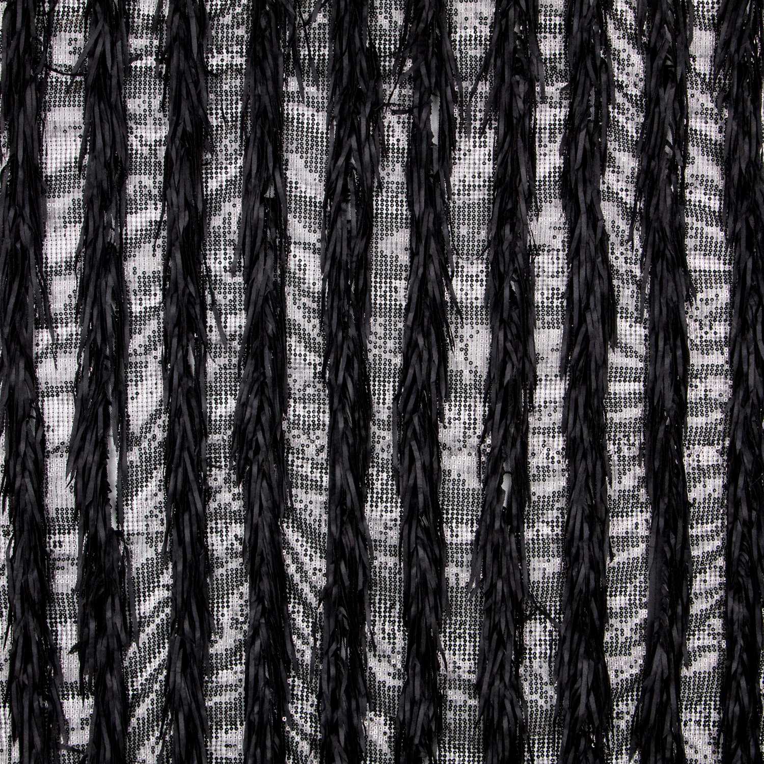 Tule Lantejoula Fleco Preto - Ribes y Casals