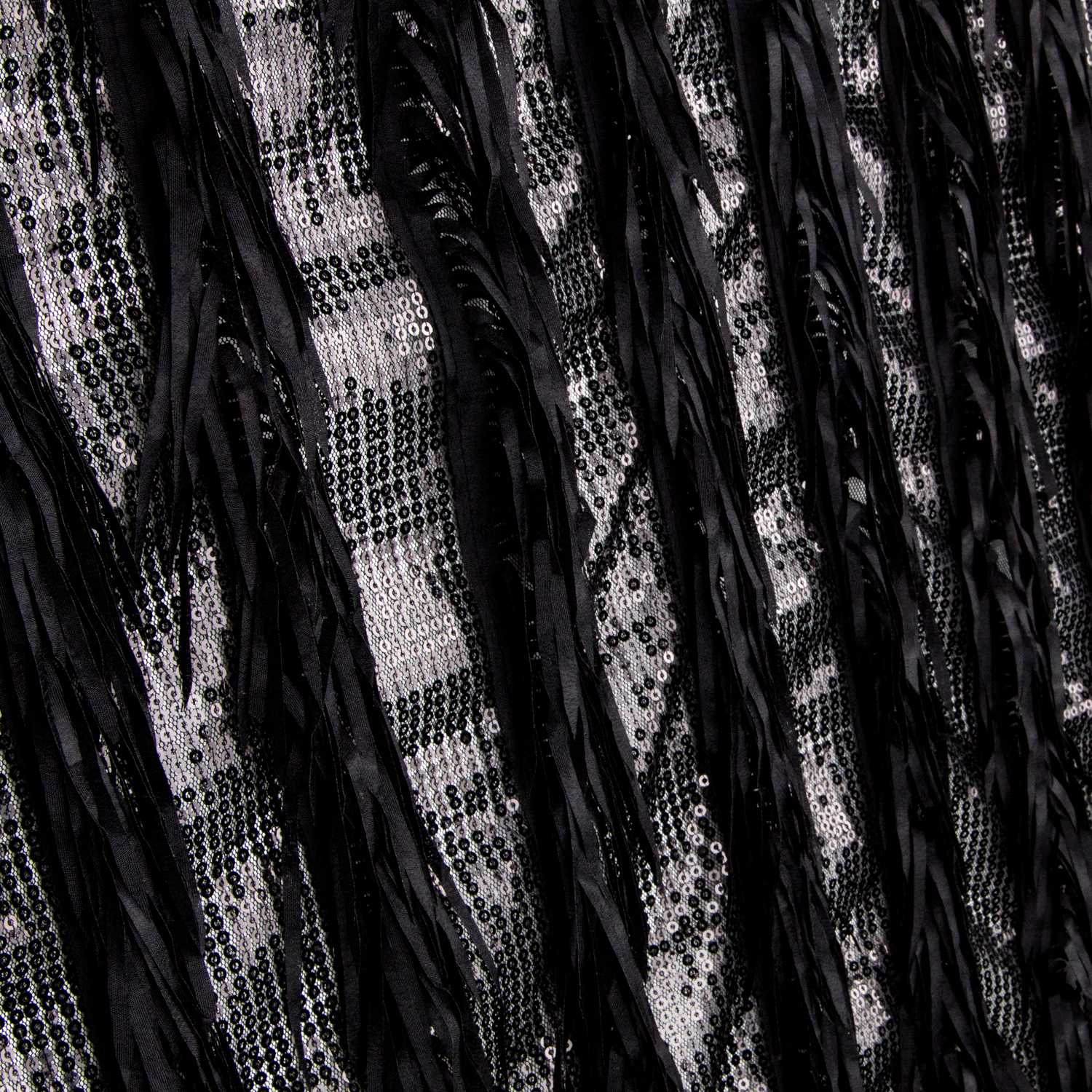 Tule Lantejoula Fleco Preto - Ribes y Casals