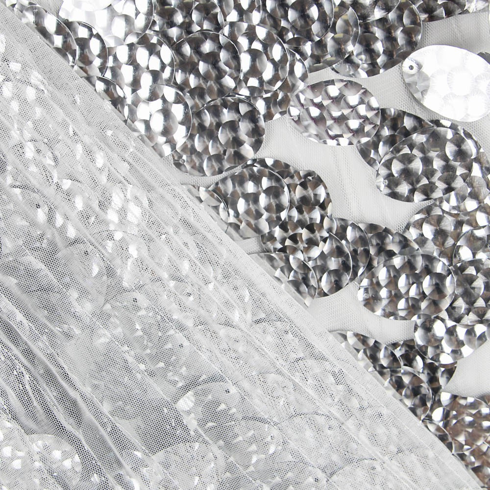 Tule Lantejoulas Medalha Prata - Ribes y Casals