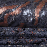 Renda com Lantejolas Marinho e Castanho - Ribes y Casals