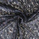 Renda com Lantejolas Marinho e Castanho - Ribes y Casals