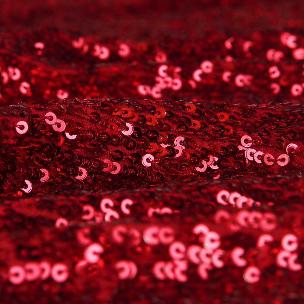 Tule com Lantejoulas Fashion Vermelho - Ribes y Casals