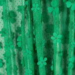 Tule Plissado Flor Verde - Ribes y Casals