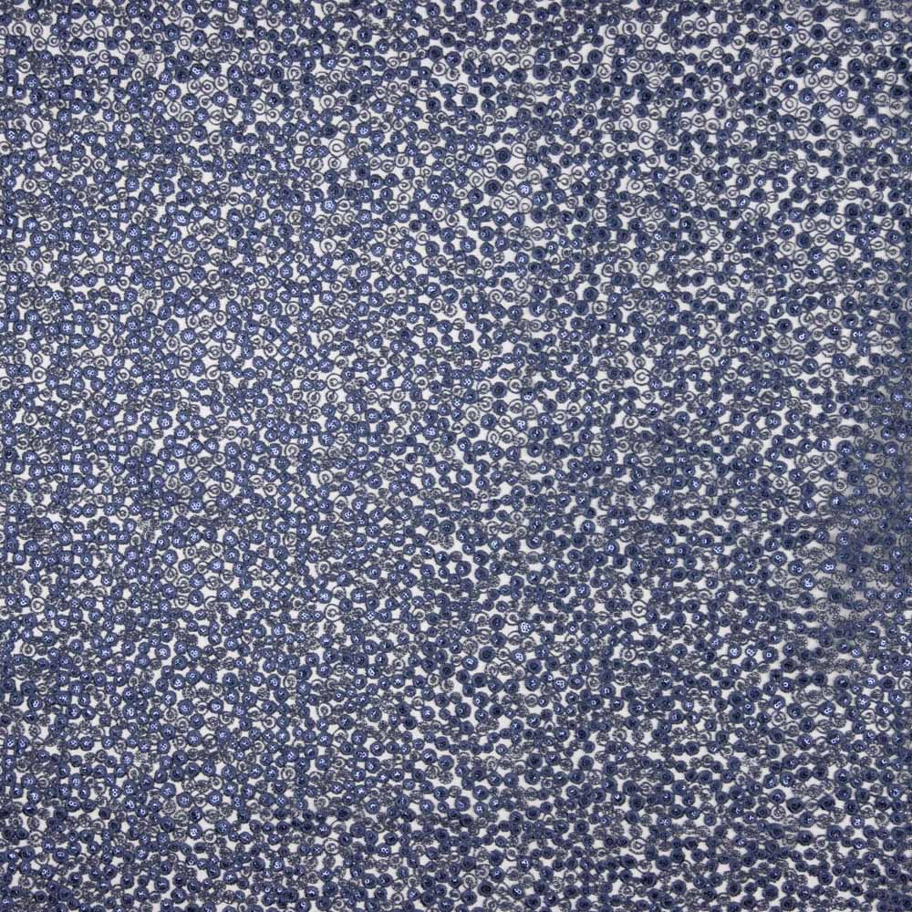 Flor Bordado Lantejoula Azul - Ribes y Casals