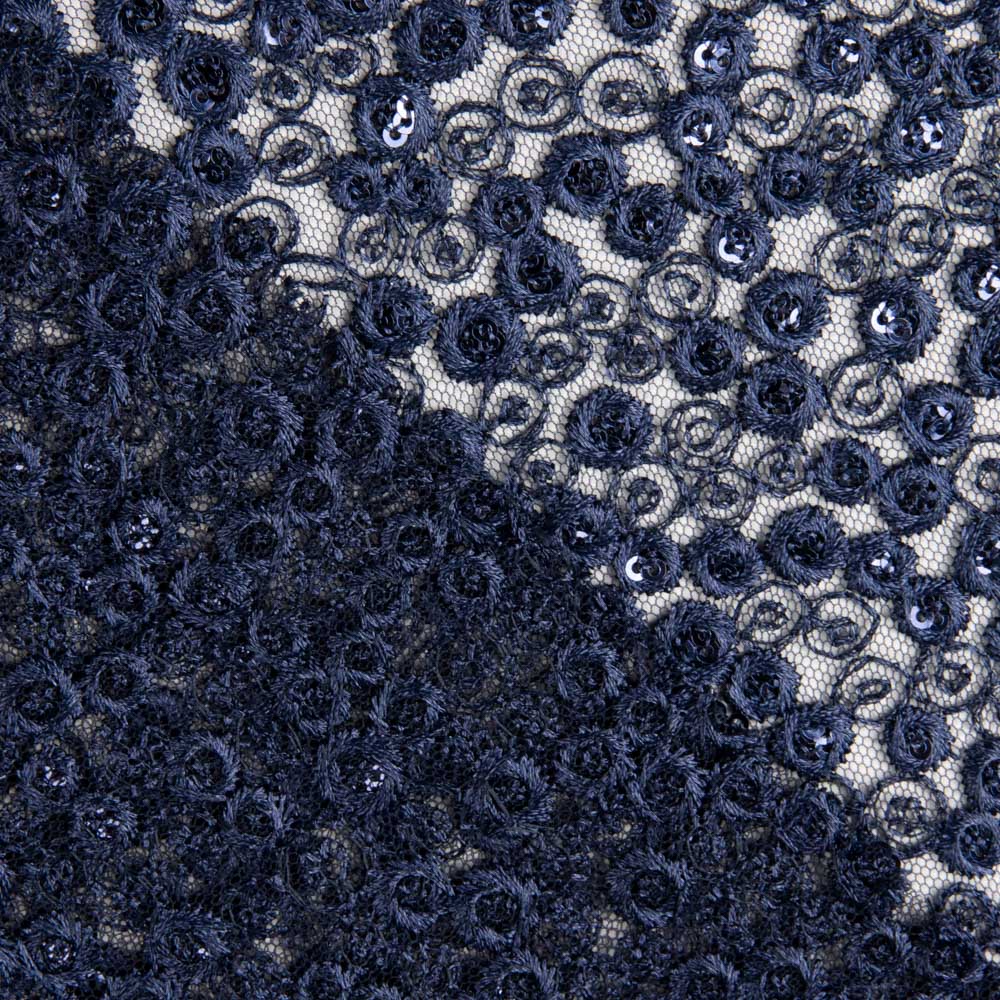 Flor Bordado Lantejoula Azul - Ribes y Casals