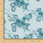 Tule Bordado Aqua - Ribes y Casals