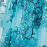 Tule Bordado Aqua - Ribes y Casals