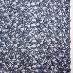 Tule Bordado Flor Azul Marinho - Ribes y Casals