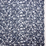 Tule Bordado Flor Azul Marinho - Ribes y Casals