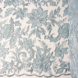 Tule Bordado Flor Porcelana - Ribes y Casals