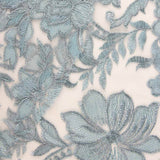 Tule Bordado Flor Porcelana - Ribes y Casals