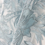 Tule Bordado Flor Porcelana - Ribes y Casals