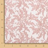 Tule Bordado Flor Rosa Nude - Ribes y Casals