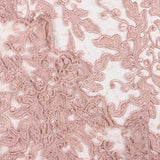 Tule Bordado Flor Rosa Nude - Ribes y Casals