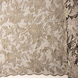 Tule Bordado Flor Vison - Ribes y Casals