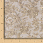 Tule Bordado Flor Vison - Ribes y Casals