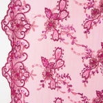 Tule Bordado Fúcsia - Ribes y Casals