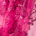 Tule Bordado Fúcsia - Ribes y Casals