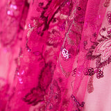 Tule Bordado Fúcsia - Ribes y Casals