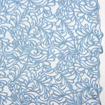 Tule Bordado Geo Azul  Denim - Ribes y Casals