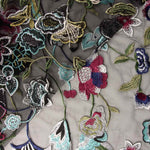 Retal Tul Bordado Negro 190x140 cm - Ribes y Casals