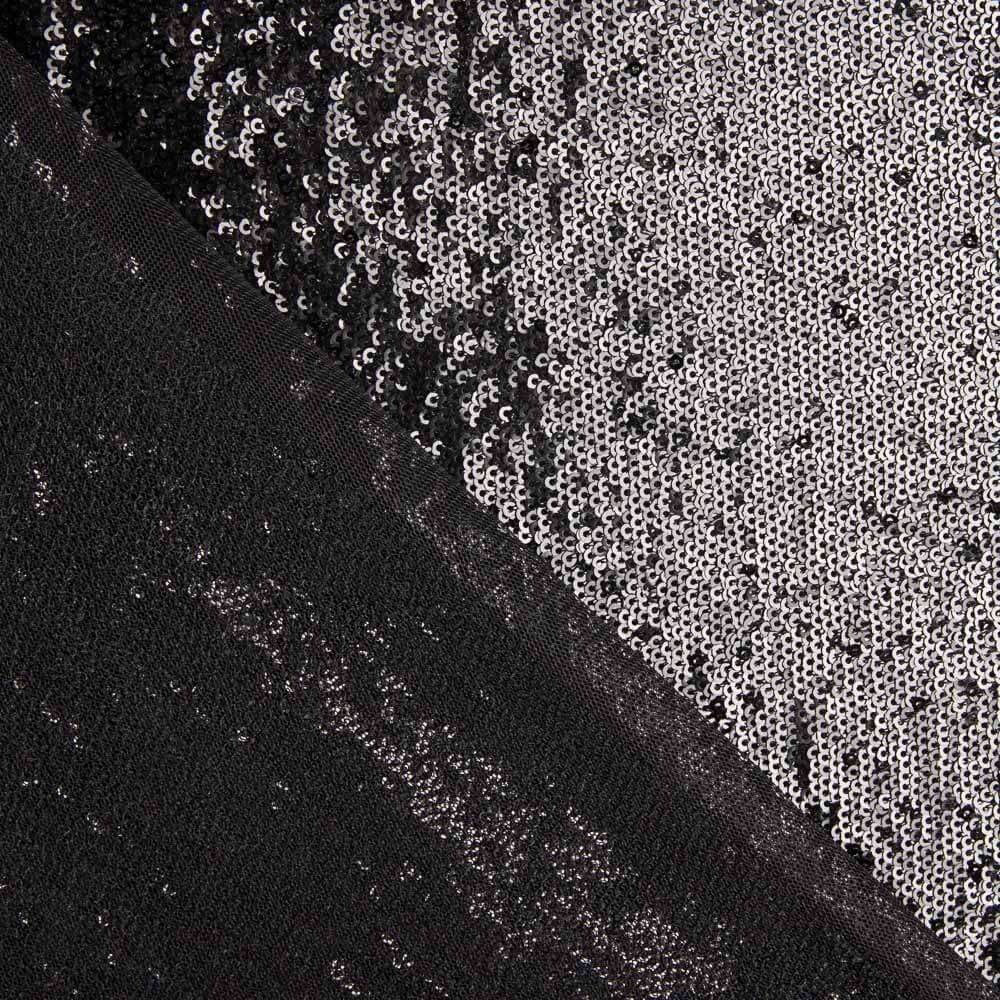 Tule Lantejoula Brilhante Preto - Ribes y Casals