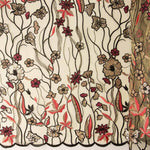 Tule Lantejoula Flor Bege - Ribes y Casals